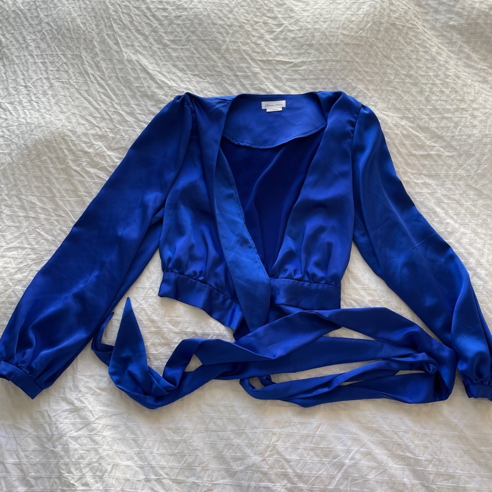 Lovers + Friends tie blouse